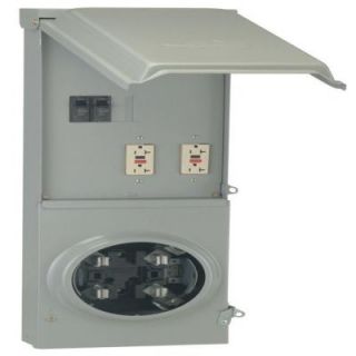 Midwest Electric Products 100 Amp 1 Space 3 Circuit Meter Socket Temporary Power with GPI U Ground R011C010U