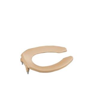 KOHLER Lustra Elongated Toilet Seat with Open Front and Check Hinge in Mexican Sand 4670 C 33