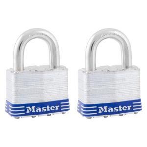 Master Lock 2 in. Laminated Steel Padlock (2 Pack) 5THCHD