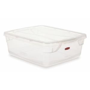 Rubbermaid Clever Store Snap Lid 3.75 Ga. Clear Container RHP 3Q24 CLE