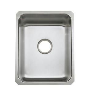 KOHLER Undertone Undermount Stainless Steel 15.75x20.375x9.5 0 Hole Single Bowl Kitchen Sink K 3163 NA