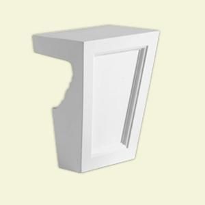 Fypon 5 3/4 in. x 7 in. Polyurethane Recessed Panel Keystone Fits 6 in. and 7 in. Window and Door Crossheads KP6M