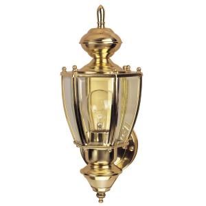 Heath Zenith 150 Degree Richmond Coach Motion Sensing Decorative Lantern   Polished Brass DISCONTINUED SL 4160 PB