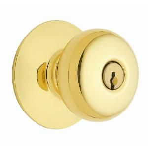 Schlage Plymouth Commercial Exit Lock Knob (Bright Brass) A25D PLY 605