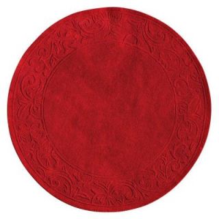 Home Decorators Collection Cyrus Red 5 ft. 9 in. Round Area Rug 2921480110