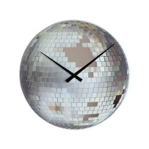 Nextime Disco Fever 16.93 in. Glass and Mirror Wall Clock NT8124