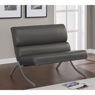 Rialto Charcoal Bonded Leather Loveseat