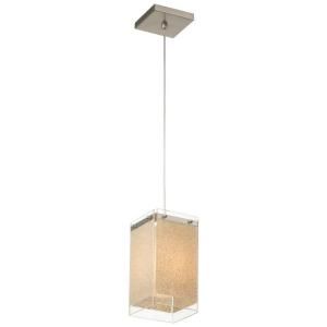 Philips Forecast Pacifica 1 Light Satin Nickel Hanging Pendant DISCONTINUED F193236