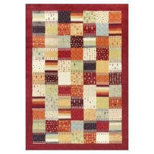Kas Rugs Quilted Relief Red/Ivory 7 ft. 10 in. x 11 ft. 2 in. Area Rug REF7419710X112