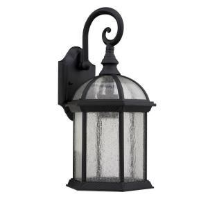 Chloe Lighting Transitional Wall Mount 1 Light Outdoor Black Outdoor Sconce CH1611 BLK OSD1