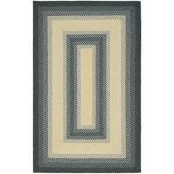 Hand woven Reversible Multicolor Braided Rug (9 X 12)