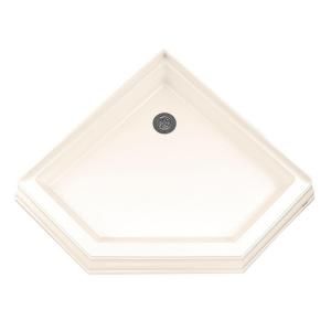 American Standard Town Square 38 1/4 in. x 38 1/4 in. Single Threshold Neo Angle Corner Shower Base in Linen 3838NEOTS.222