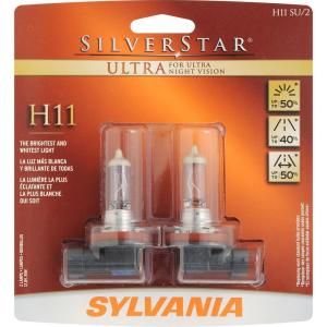 Sylvania H11 SilverStar ULTRA 55 Watt Headlight Twin Pack 34157.0