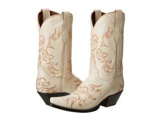 Dan Post Heart Cowboy Boots (White)