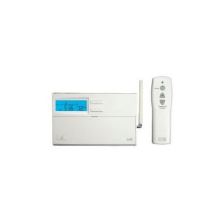LUX Thermostats TX9000RF LUX Thermostat, Digital Programmable Heating and Cooling Thermostat with Radio Frequency Remote