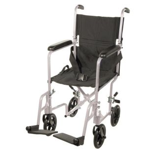 Deluxe Lightweight Aluminum Transport Wheelchair