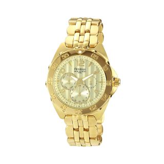 Armitron Mens Gold Plated Chronograph Watch