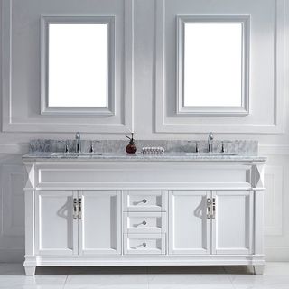 Virtu Virtu Usa Victoria 72 inch White Double Sink Vanity Set White Size Double Vanities