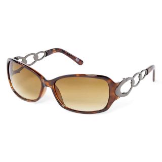 Nine & Co 9 & Co. Rectangular Sunglasses, Tortoise, Womens