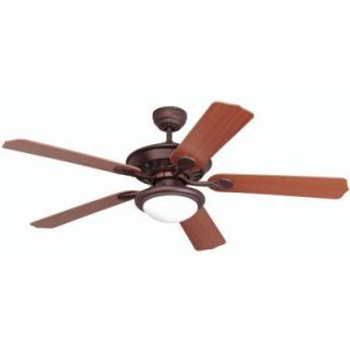 Yosemite Home Decor Lindsey Collection 52 in. Indoor Oil Rubbed Bronze Ceiling Fan with Light Kit LINDSEY RB