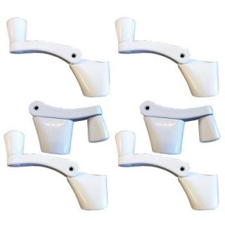 Ideal Security Inc. Fold Away Window Crank Handles in White (6 Pack) SK927W 6