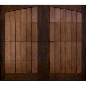 Martin Garage Doors Wood Collection Chalet 8 ft. x 7 ft. Carriage House Composite Wood Walnut and Dark Stains R18 Insulation Garage Door HDIY 000314
