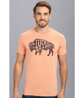 Lucky Brand Lucky Bison Graphic Tee Mens T Shirt (Orange)