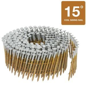 Hitachi 2 in. x 0.092 Ring Hot Dipped Galvanized Coil Siding Nails (3,600 Pack) 13365H