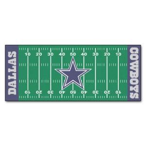 FANMATS Dallas Cowboys 2 ft. 6 in. x 6 ft. Football Field Runner Rug 7349