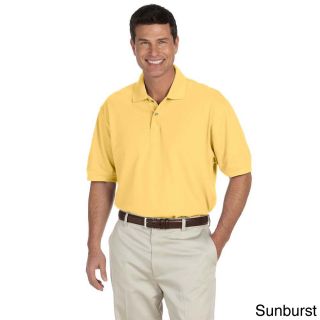 Izod Izod Mens Original Silk wash Piqu?? Polo Shirt Yellow Size XXL