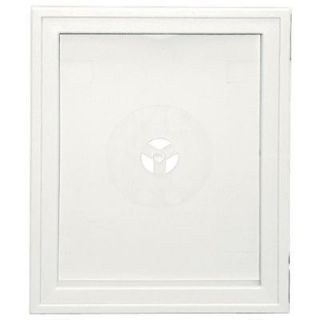 Builders Edge Large Recessed Mounting Block #123 White 130120008123