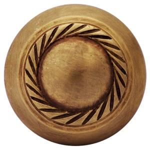 Copper Mountain Hardware Georgian Roped 1 1/2 in. Antique Brass Round Cabinet Knob SH113US5