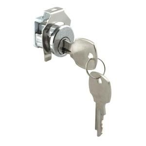 Prime Line 1/2 in. Reach Nickel Counter Clockwise Mail Box Lock S 4316