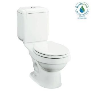 Sterling Plumbing Rockton 2 Piece 1.6 GPF Round Front Toilet with Dual Force Technology in White 402024 0