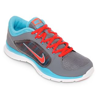 Nike Flex Trainer 4 Womens Training Shoes, Red/Blue/Grey