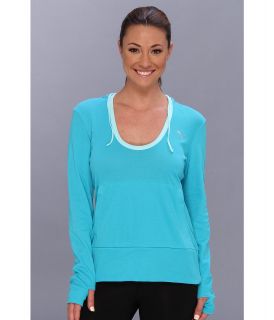 PUMA Adorbs Coverup Womens Long Sleeve Pullover (Blue)