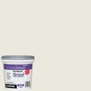 Custom Building Products SimpleGrout #381 Bright White 1 qt. Pre Mixed Grout PMG381QT