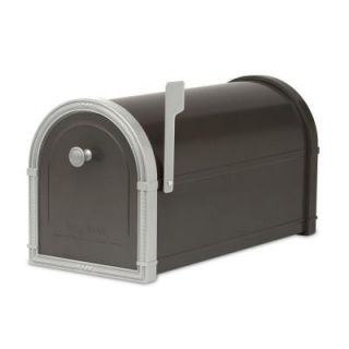 Architectural Mailboxes Bellevue Black Post Mount Mailbox 5501B