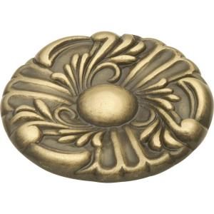 Hickory Hardware Cavalier 1 1/2 in. Antique Brass Cabinet Knob P119 AB