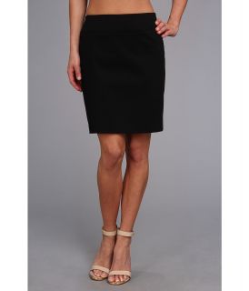 Christin Michaels Slim Skirt Solid Womens Skirt (Black)