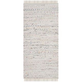 Safavieh Hand woven Rag Rug White Cotton Rug (3 X 5)