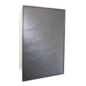 Zenith 16 in. W x 26 in. H Recessed or Surface Mount Medicine Cabinet in Silver 1806