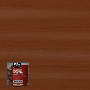 BEHR Premium 8 oz. #ST130 California Rustic Semi Transparent Weatherproofing Wood Stain Sample 507716