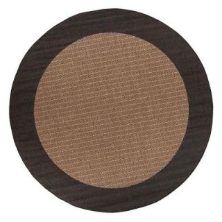Home Decorators Collection Checkered Field Cocoa 8 ft. 6 in. Round Area Rug 2881545840