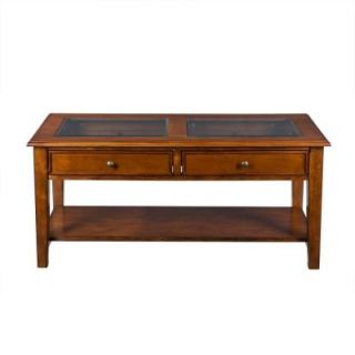 Home Decorators Collection Panorama Walnut Display Cocktail Table DISCONTINUED CK1120