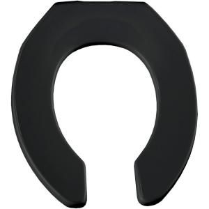 Church STA TITE Round Open Front Toilet Seat in Black 397SSCT 047