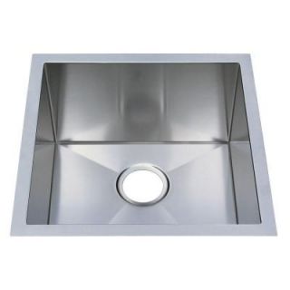 Frigidaire Professional Undermount Stainless Steel 18 11/16x18 11/16x10 0 Hole Single Bowl Kitchen Sink FPUR1919 D10