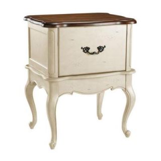 Home Decorators Collection Provence Cream and Chestnut Top 24 in. W Single File Cabinet 0505300410