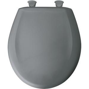 BEMIS Round Closed Front Toilet Seat in Classic Grey 200SLOWT 302