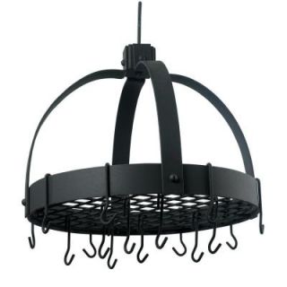 Old Dutch 20 in. x 15.25 in. x 21 in. Dome Graphite Pot Rack with Grid and 16 Hooks 102GU